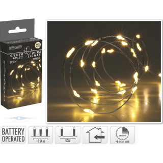 Vianočné svetielka 40 LED TIMER